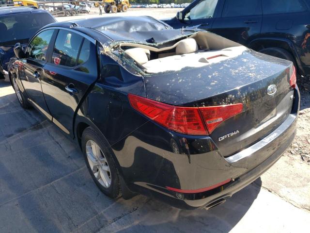 KNAGM4A77C5292336 - 2012 KIA OPTIMA LX BLACK photo 3