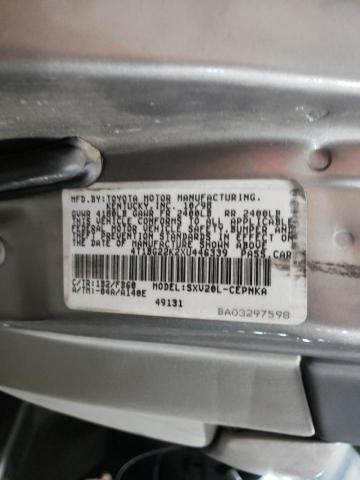 4T1BG22K2XU446339 - 1999 TOYOTA CAMRY CE GRAY photo 10