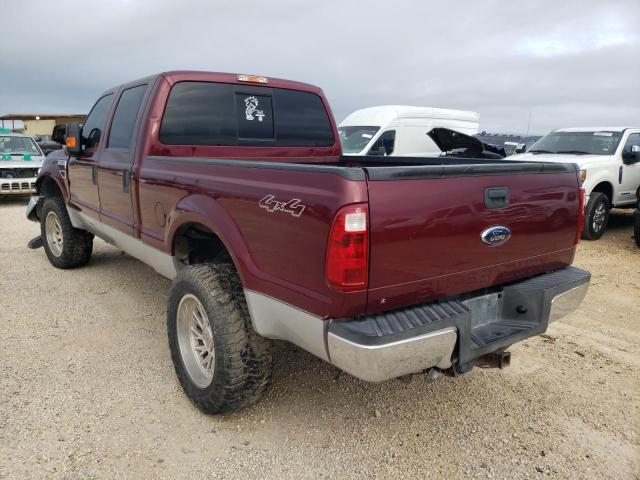 1FTWW31R98EC25846 - 2008 FORD F350 SRW S BURGUNDY photo 3