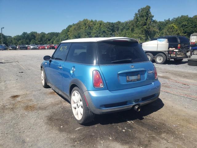 WMWRE33555TL12724 - 2005 MINI COOPER S BLUE photo 3