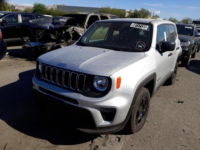 ZACNJDAB6MPN11395 - 2021 JEEP RENEGADE S SILVER photo 2