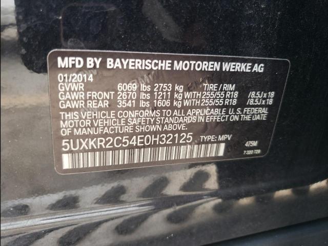 5UXKR2C54E0H32125 - 2014 BMW X5 SDRIVE3 BLACK photo 10