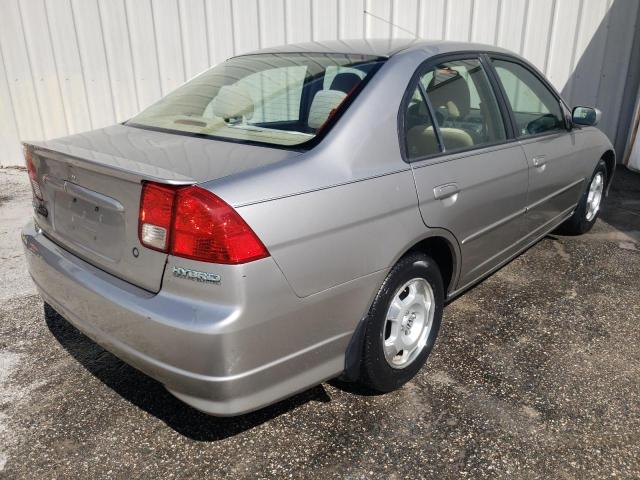 JHMES96634S010983 - 2004 HONDA CIVIC HYBR SILVER photo 4