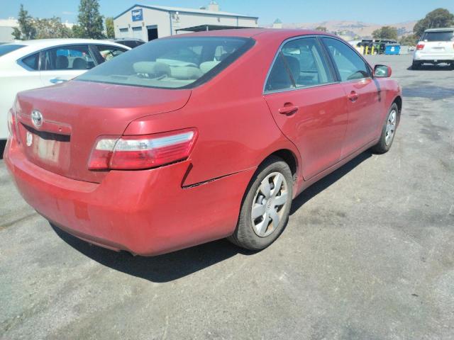 4T1BE46K77U140913 - 2007 TOYOTA CAMRY CE RED photo 4