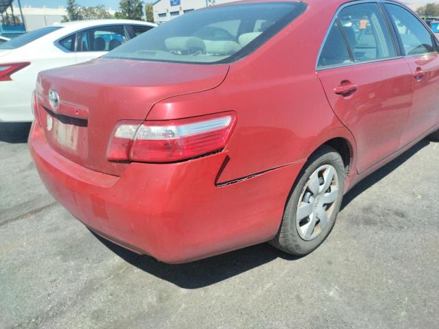 4T1BE46K77U140913 - 2007 TOYOTA CAMRY CE RED photo 9