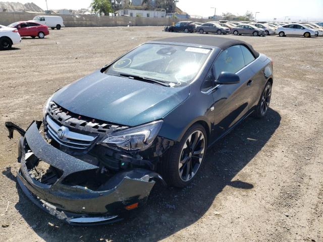 W04WJ3N54JG053803 - 2018 BUICK CASCADA SP BLUE photo 2