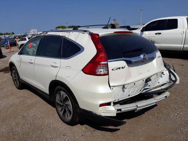 5J6RM4H96FL108582 - 2015 HONDA CR-V TOURI WHITE photo 3