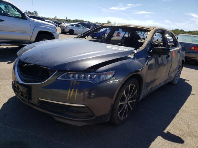 19UUB2F34GA003207 - 2016 ACURA TLX GRAY photo 2