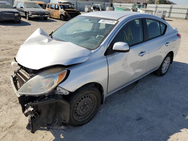 3N1CN7AP1EL806946 - 2014 NISSAN VERSA SILVER photo 2