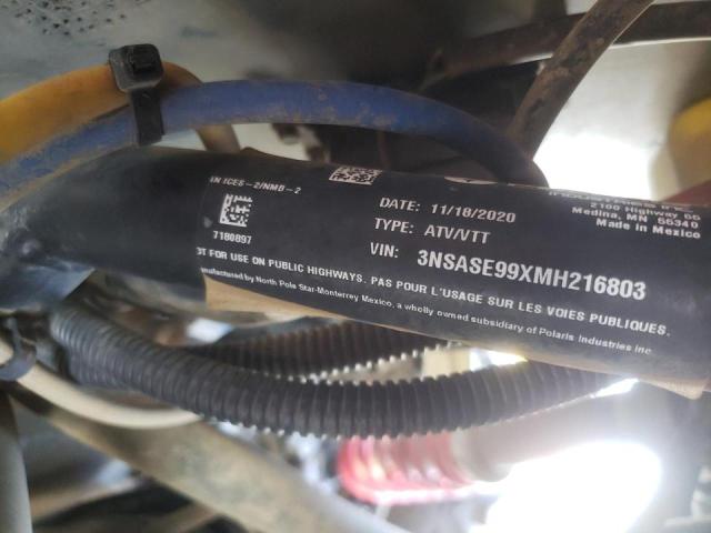 3NSASE99XMH216803 - 2021 POLA RZR 蓝色 照片 10