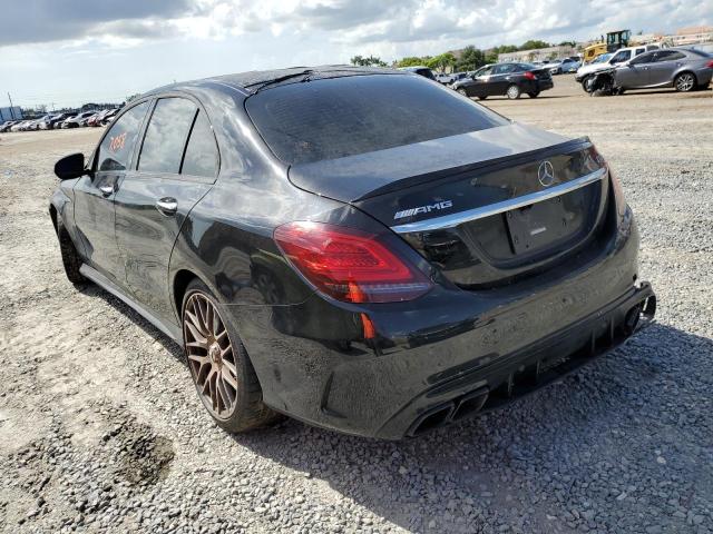 W1KWF8HB6MR622901 - 2021 MERCEDES-BENZ C 63 AMG-S BLACK photo 3