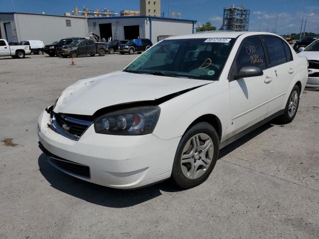 1G1ZS58N37F166690 - 2007 CHEVROLET MALIBU LS WHITE photo 2