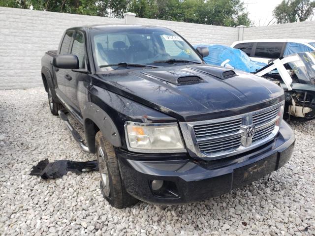 1D7HW58N08S590866 - 2008 DODGE DAKOTA QUA BLACK photo 1