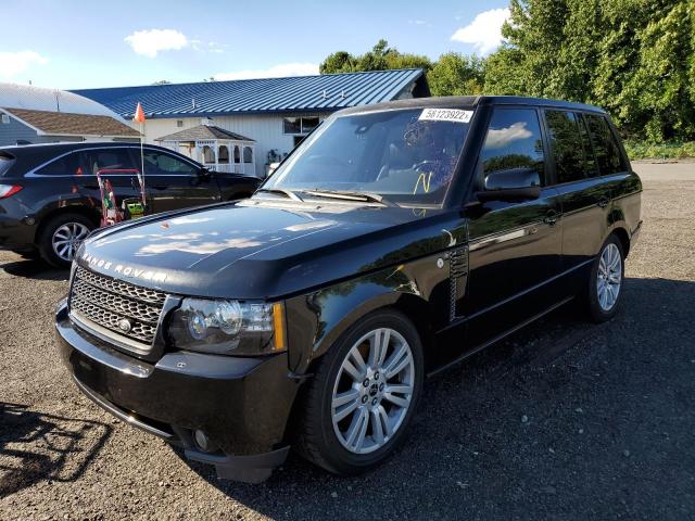 SALMF1D45CA391639 - 2012 LAND ROVER RANGE ROVE BLACK photo 2