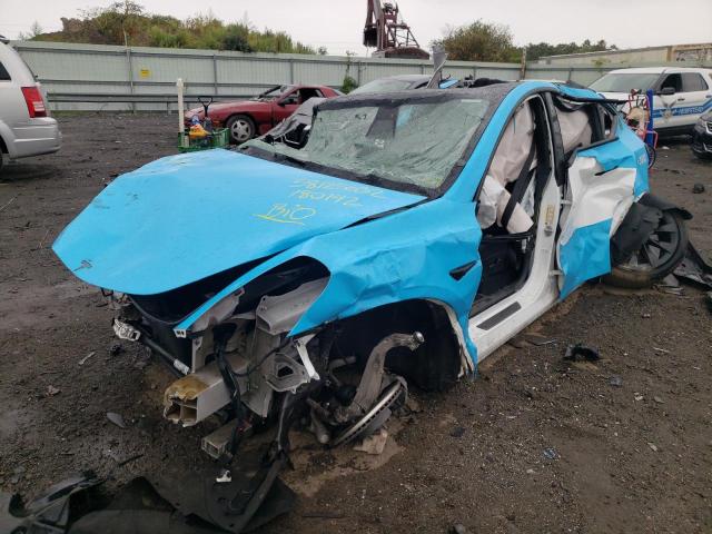 5YJYGAEE7MF180142 - 2021 TESLA MODEL Y أزرق صورة 2