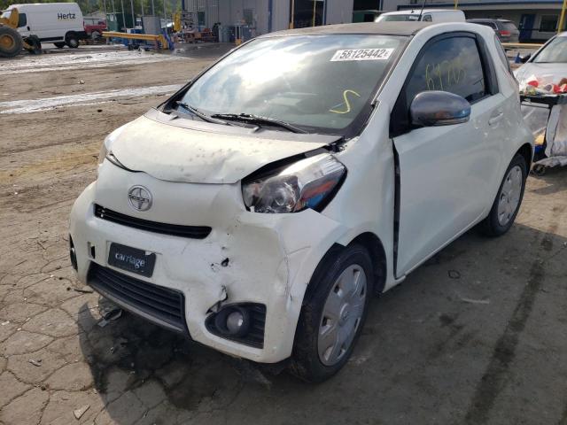 JTNJJXB03CJ018638 - 2012 TOYOTA SCION IQ WHITE photo 2