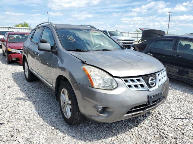 JN8AS5MV1DW130488 - 2013 NISSAN ROGUE S GRAY photo 1