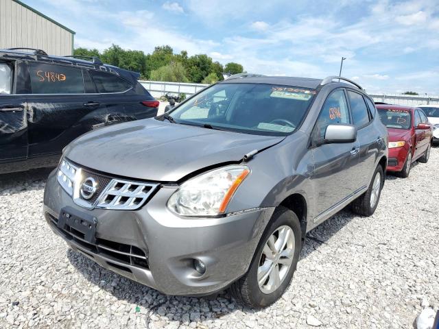 JN8AS5MV1DW130488 - 2013 NISSAN ROGUE S GRAY photo 2