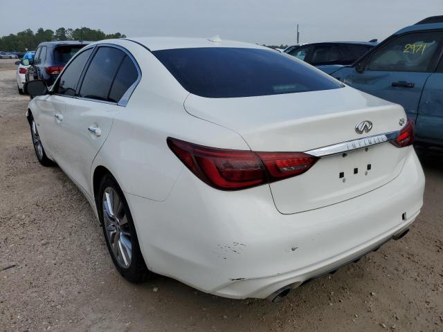 JN1EV7AP7JM359015 - 2018 INFINITI Q50 LUXE WHITE photo 3