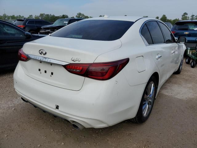 JN1EV7AP7JM359015 - 2018 INFINITI Q50 LUXE WHITE photo 4