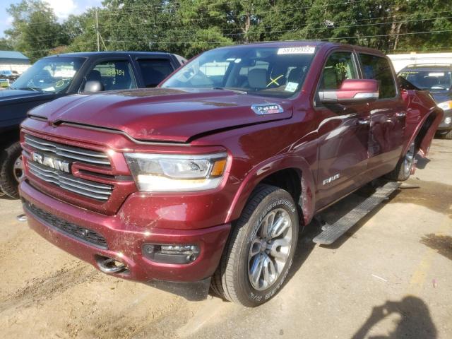 1C6RREJM7NN187329 - 2022 RAM 1500 LARAM BURGUNDY photo 2