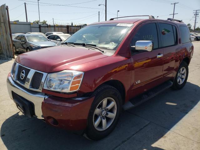 5N1AA08A16N711583 - 2006 NISSAN ARMADA SE RED photo 2