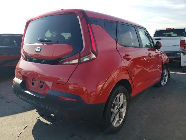 KNDJ23AUXL7011309 - 2020 KIA SOUL LX RED photo 4