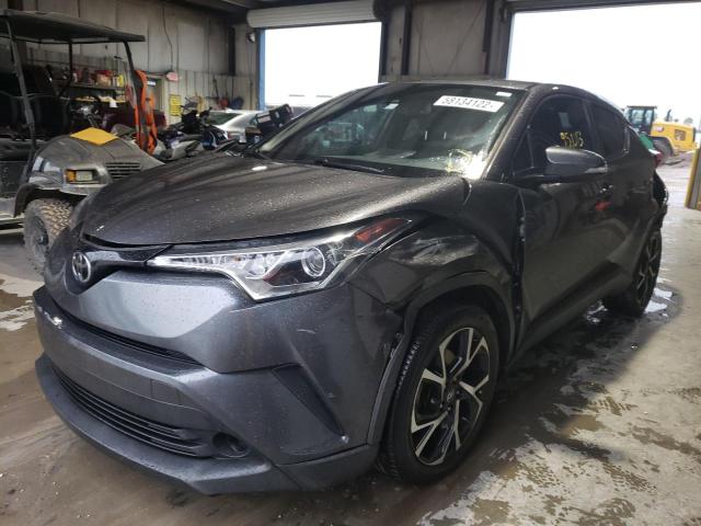 NMTKHMBX1JR035615 - 2018 TOYOTA C-HR XLE GRAY photo 2