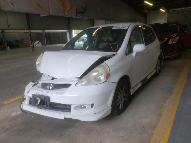 JHMGD38617S013625 - 2007 HONDA FIT S WHITE photo 2