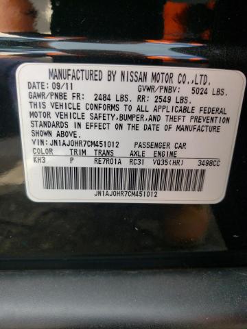 JN1AJ0HR7CM451012 - 2012 INFINITI EX35 BASE Qara foto 10