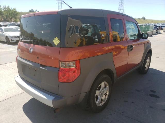 5J6YH18543L020654 - 2003 HONDA ELEMENT EX ORANGE photo 4