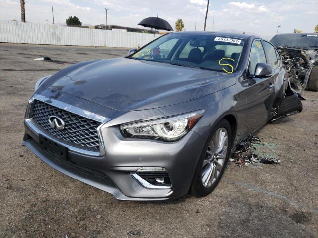 JN1EV7BP6NM311252 - 2022 INFINITI Q50 LUXE GRAY photo 2