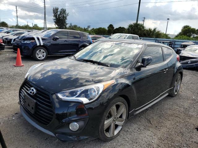 KMHTC6AE4DU131444 - 2013 HYUNDAI VELOSTER T BLACK photo 2