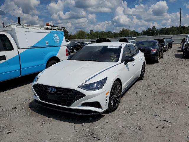 5NPEJ4J29LH045715 - 2020 HYUNDAI SONATA SEL WHITE photo 2