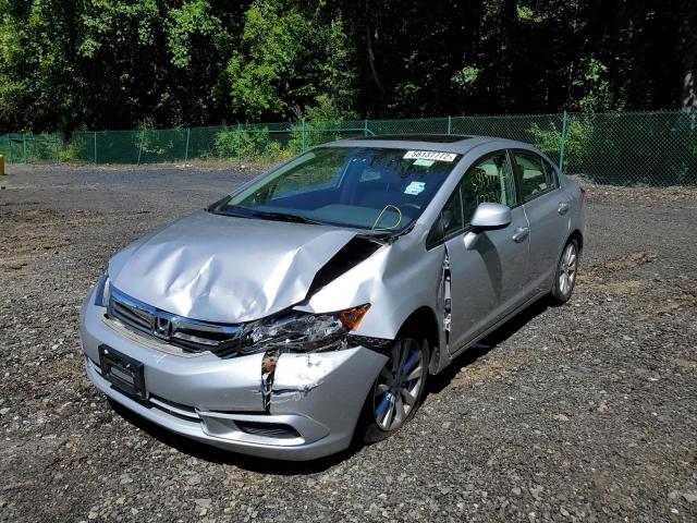 19XFB2F91CE335012 - 2012 HONDA CIVIC EXL 银色 照片 2