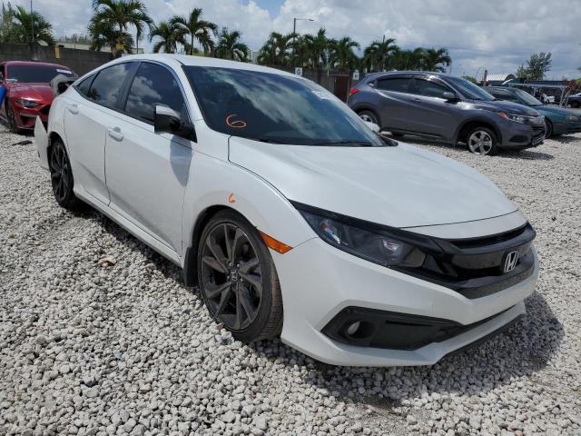 2HGFC2F89LH503652 - 2020 HONDA CIVIC SPOR WHITE photo 1