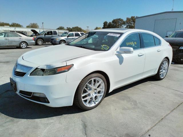 19UUA9F78EA002413 - 2014 ACURA TL ADVANCE WHITE photo 2