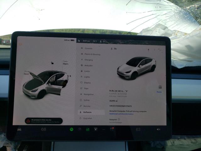 5YJYGDEE5MF075875 - 2021 TESLA MODEL Y أبيض صورة 8