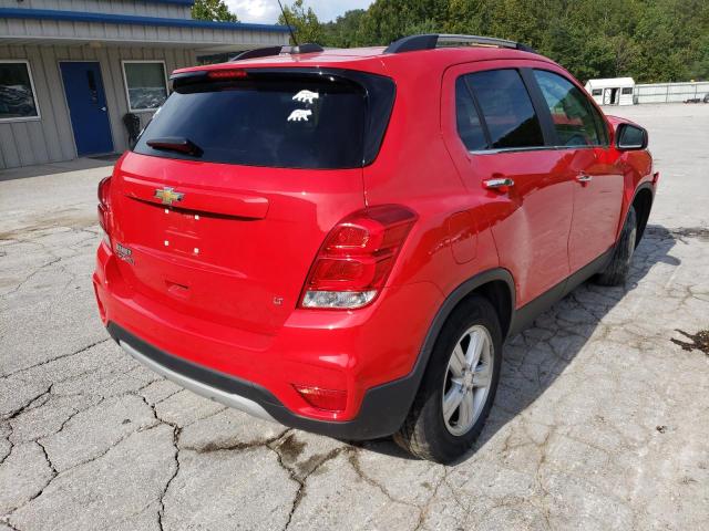 3GNCJPSB8JL257808 - 2018 CHEVROLET TRAX RED photo 4