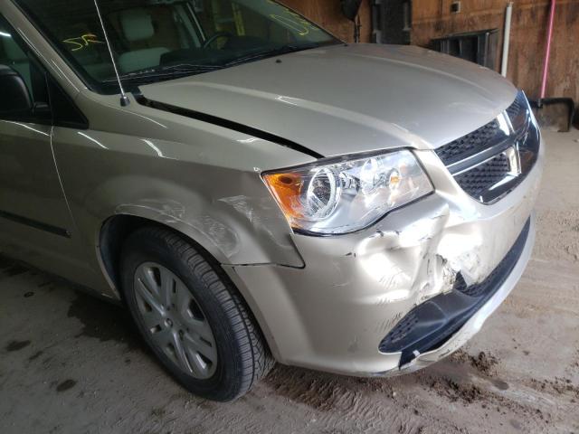 2C4RDGBG3DR795586 - 2013 DODGE GRAND CARA CREAM photo 9