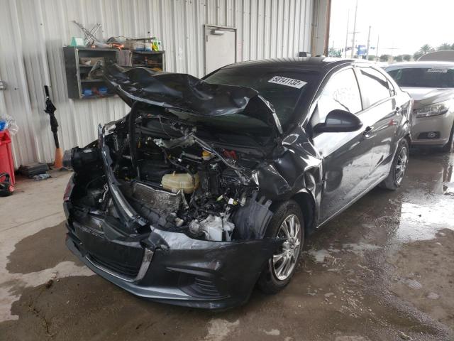 1G1JB5SH3H4165407 - 2017 CHEVROLET SONIC LS GRAY photo 2