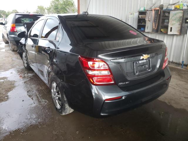 1G1JB5SH3H4165407 - 2017 CHEVROLET SONIC LS GRAY photo 3