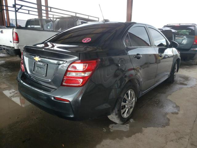 1G1JB5SH3H4165407 - 2017 CHEVROLET SONIC LS GRAY photo 4
