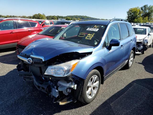 JF2SJAFC0FH497110 - 2015 SUBARU FORESTER BLUE photo 2