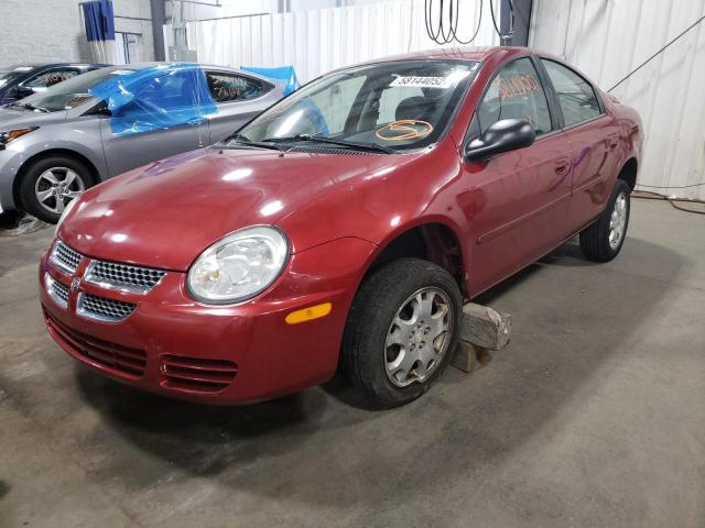 1B3ES56C95D185987 - 2005 DODGE NEON SXT RED photo 2