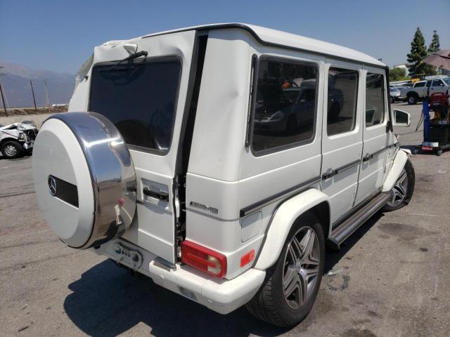 WDCYC7DFXDX206452 - 2013 MERCEDES-BENZ G 63 AMG WHITE photo 4