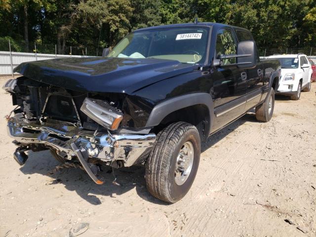 1GCHK23D27F126598 - 2007 CHEVROLET silverado BLACK photo 2