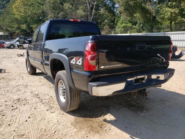 1GCHK23D27F126598 - 2007 CHEVROLET silverado BLACK photo 3