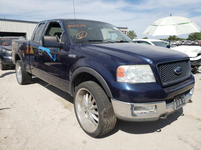 1FTPX14584NB41235 - 2004 FORD F150 BLUE photo 1