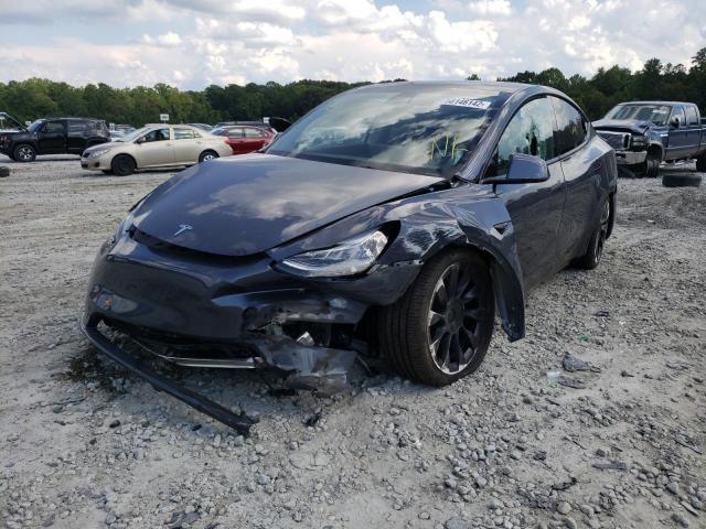 5YJYGDEE2MF287469 - 2021 TESLA MODEL Y أسود صورة 2
